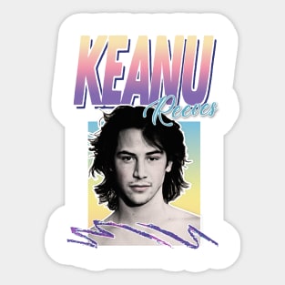 Keanu Reeves 90s Styled Aesthetic Design Sticker